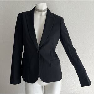 NWT Theory Gabe Wool Blazer Black Career Professional Women's 6